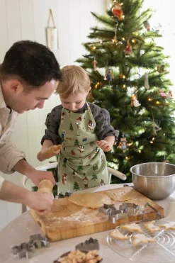 Keukenschorten*DILLE & KAMILLE Kinderschort, GOTS bio-katoen, winterbos