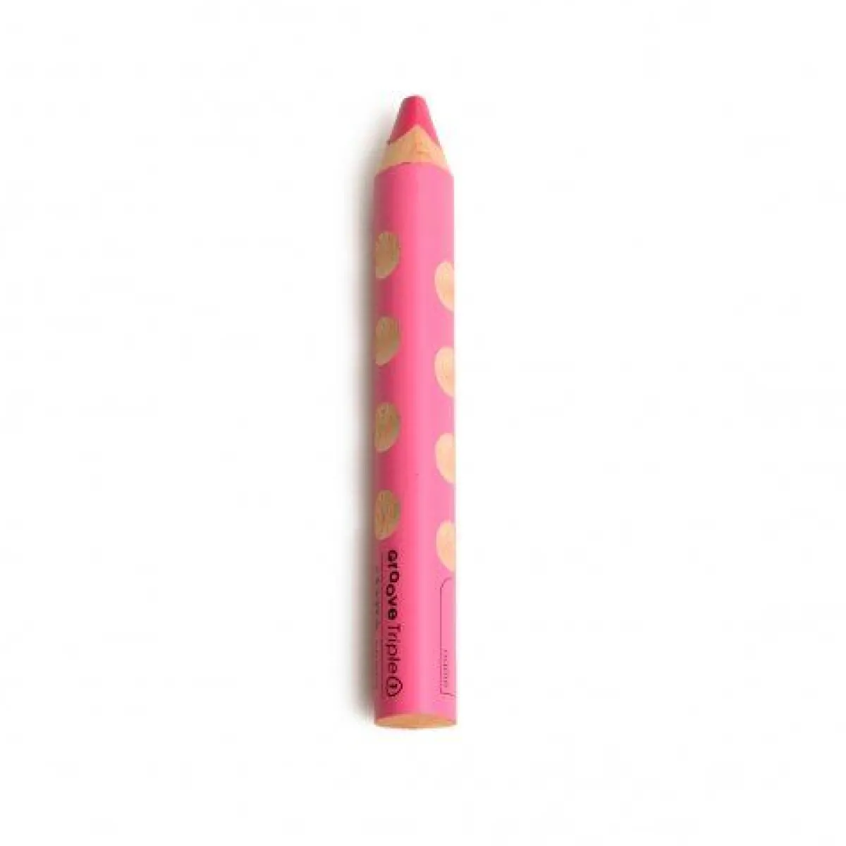 Schrijven & Tekenen|Knutselspullen*DILLE & KAMILLE Kleurpotlood 3 in 1, ergonomische grip, roze