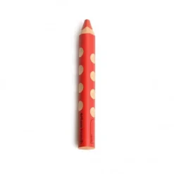 Schrijven & Tekenen|Knutselspullen*DILLE & KAMILLE Kleurpotlood 3 in 1, ergonomische grip, rood