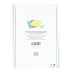 Diy|Knutselspullen*DILLE & KAMILLE Knutselpapier, 12 kleuren, A4, 100 vellen, 80 gram
