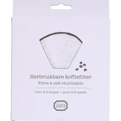 Koffie|Koffiefilters*DILLE & KAMILLE Koffiefilter herbruikbaar, RVS, 4-6 kopjes