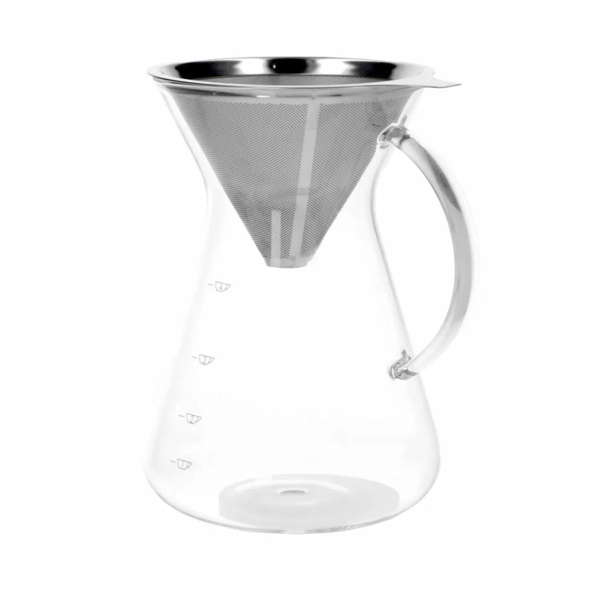 Bakken Met Peren|Koffie*DILLE & KAMILLE Koffiekan + filter, 600 ml, glas en rvs