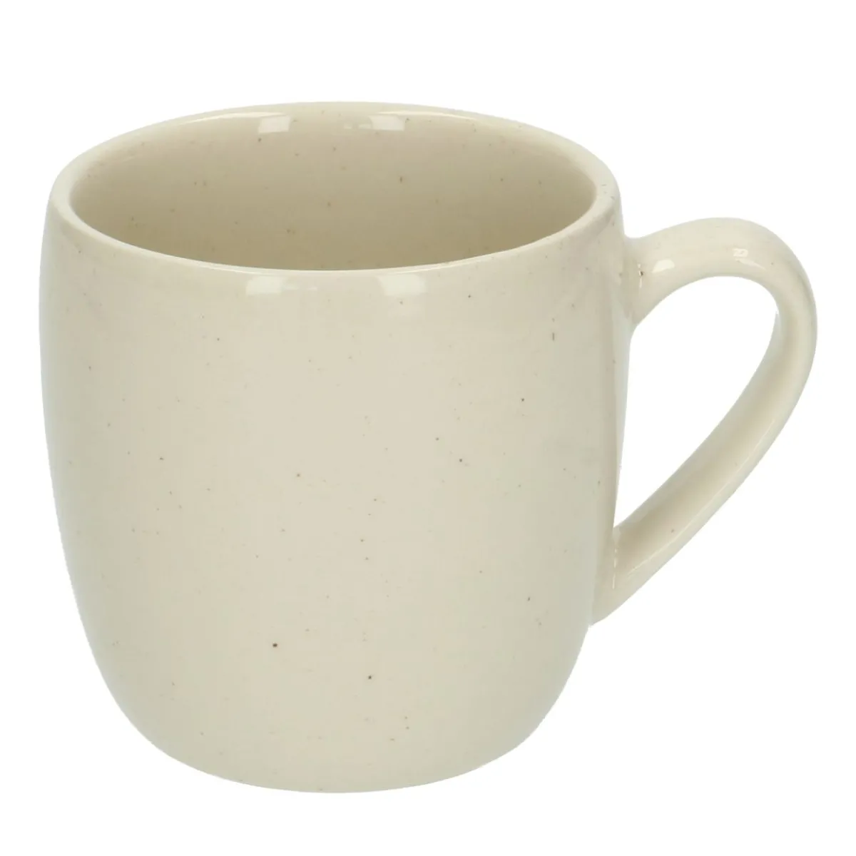 Koffiekopjes|Bekers En Mokken*DILLE & KAMILLE Koffiemok, beige spikkel, Ø8.5 cm, steengoed