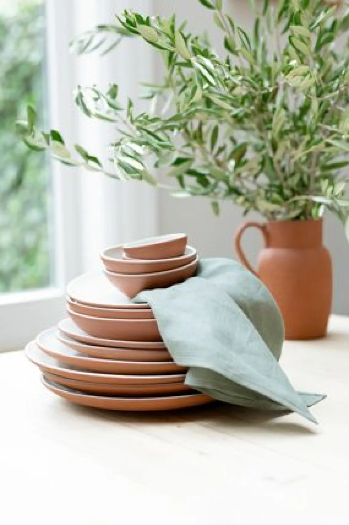 Schalen|Soepkommen*DILLE & KAMILLE Kom kiezel, terracotta, ø 15 cm