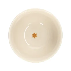 Soepkommen*DILLE & KAMILLE Kom, steengoed, gedecoreerd met takjes, oker, Ø13 x 7,5 cm
