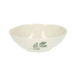 Schalen*DILLE & KAMILLE Kom, steengoed, offwhite, kersttakjes, Ø 13,5 cm