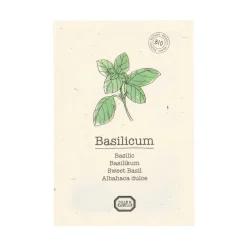 Zaaien*DILLE & KAMILLE Kruidenzaden, biologisch, basilicum, 0.5 g