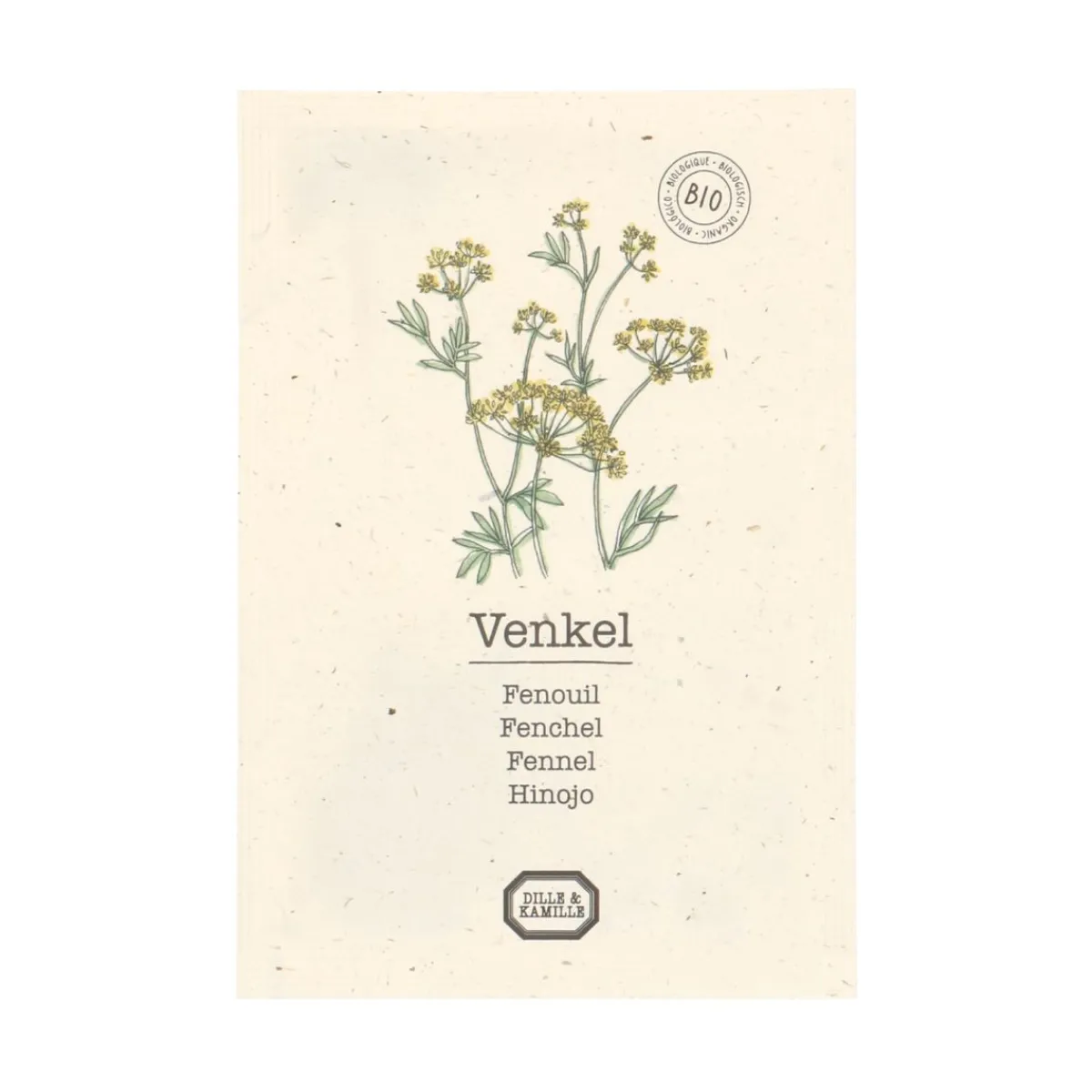 Zaaien*DILLE & KAMILLE Kruidenzaden, biologisch, venkel, 0.5 g