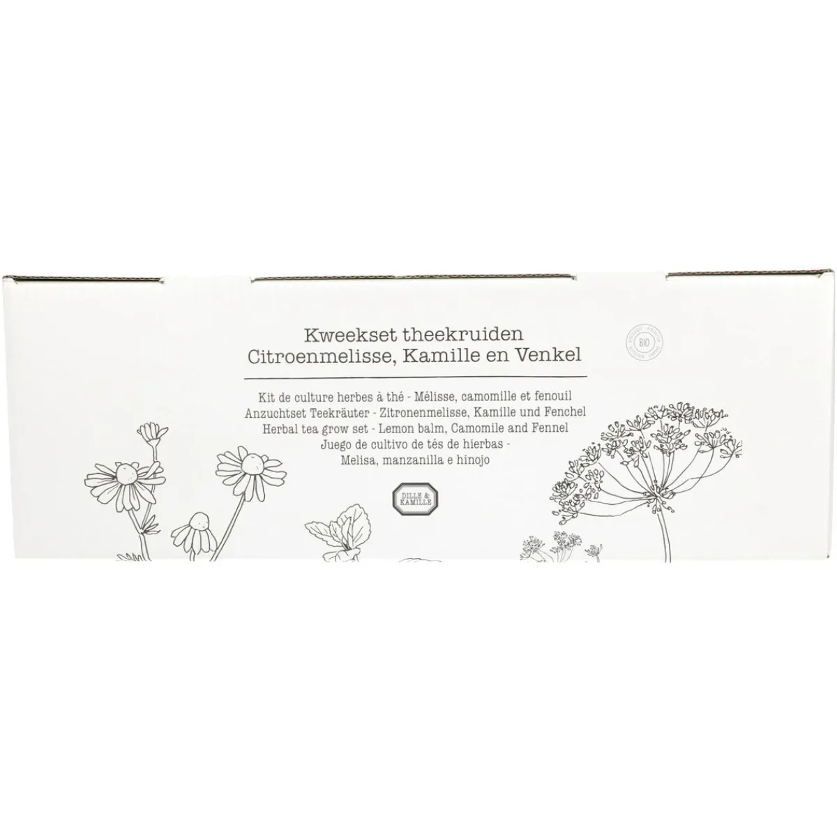 Zaaien*DILLE & KAMILLE Kweekset theekruiden, biologisch, set van 3 potjes