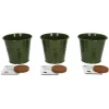 Zaaien*DILLE & KAMILLE Kweekset tuinkruiden, biologisch, set van 3 potjes