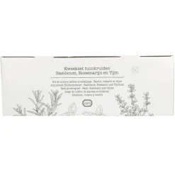 Zaaien*DILLE & KAMILLE Kweekset tuinkruiden, biologisch, set van 3 potjes