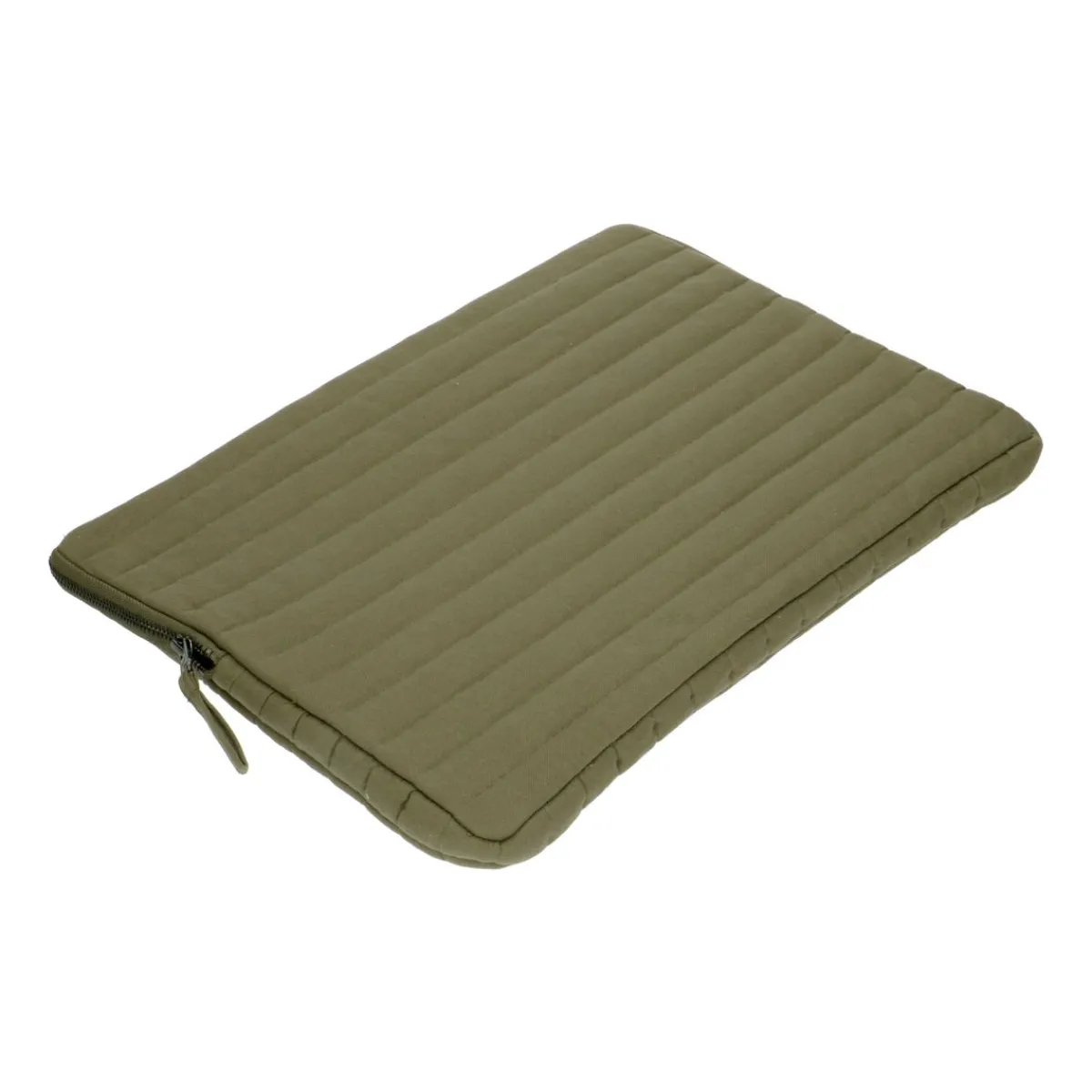 Laptop Hoezen En Etuis*DILLE & KAMILLE Laptophoes, katoen, mosgroen, 16 inch