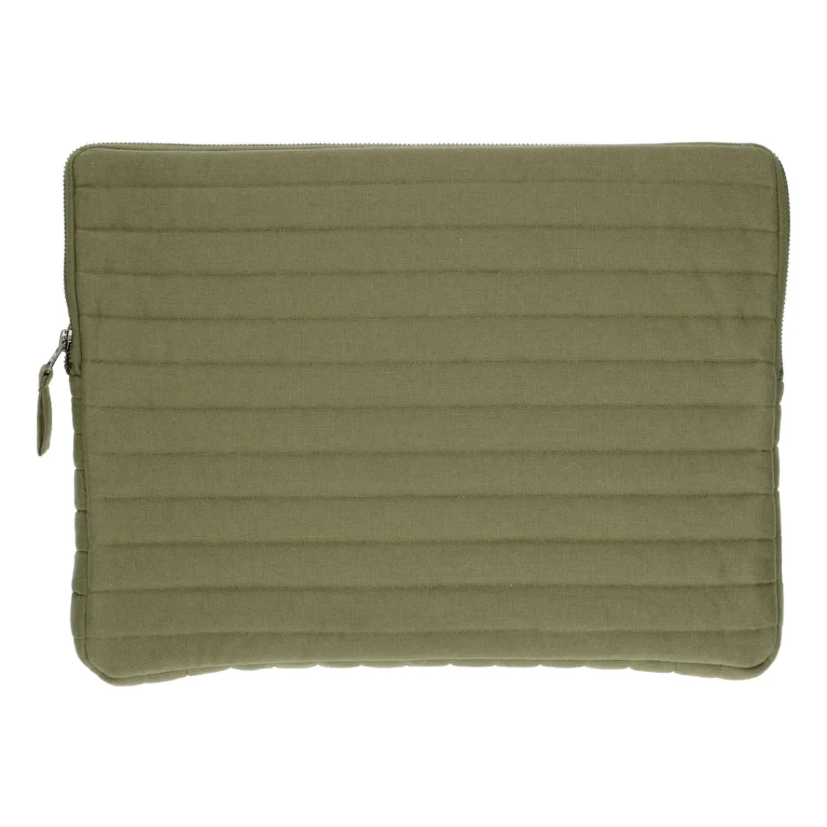 Laptop Hoezen En Etuis*DILLE & KAMILLE Laptophoes, katoen, mosgroen, 16 inch