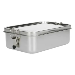 Brooddoos*DILLE & KAMILLE Lunchbox met siliconen ring, RVS, 1400 ml