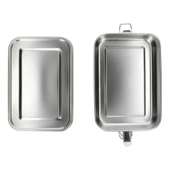 Brooddoos*DILLE & KAMILLE Lunchbox met siliconen ring, RVS, 1400 ml