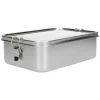 Brooddoos*DILLE & KAMILLE Lunchbox met siliconen ring, RVS, 2400 ml