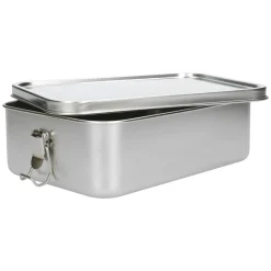Brooddoos*DILLE & KAMILLE Lunchbox met siliconen ring, RVS, 2400 ml