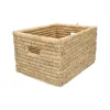 Rieten Manden*DILLE & KAMILLE Mand met handvat, dadelblad, groot