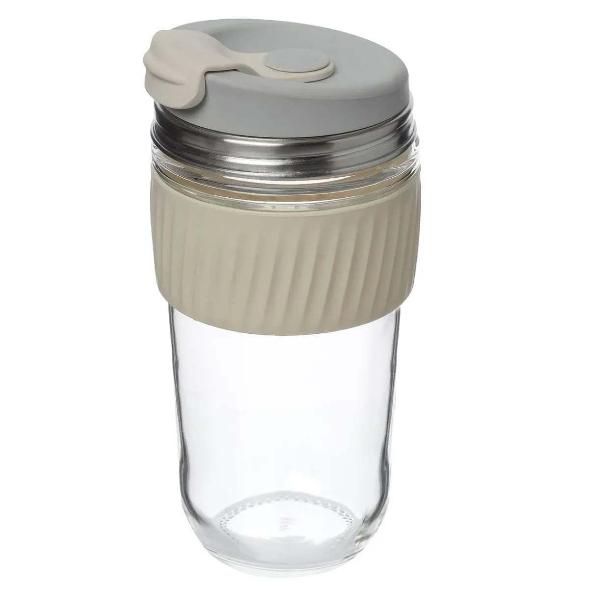 Bekers En Mokken|Glazen*DILLE & KAMILLE Meeneembeker, hittebestendig glas, 550 ml