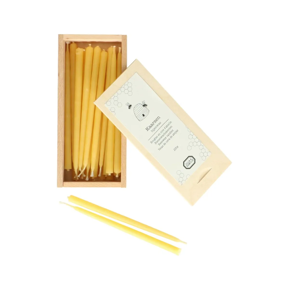 Bijenwaskaarsen*DILLE & KAMILLE Mindfulness-kaarsen, bijenwas, 25 stuks