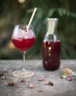 Mix Voor Fruitwater*DILLE & KAMILLE Mix voor mocktail hibiscus/roos/bergthee 26 gram