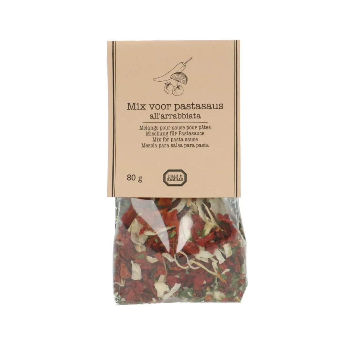 Sauzen|Kruiden & Specerijen Mix*DILLE & KAMILLE Mix voor pastasaus all‘arrabbiata, 80 g