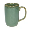 Theekopjes|Bekers En Mokken*DILLE & KAMILLE Mok hoog reactieve glazuur, steengoed, groen, 12 cm