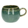 Bekers En Mokken|Serviessets*DILLE & KAMILLE Mok rond reactieve glazuur, steengoed, groen, Ø 12 cm