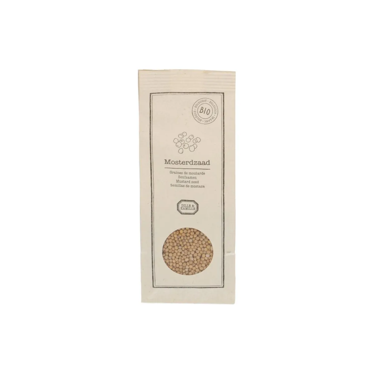 Specerijen|Kruiden*DILLE & KAMILLE Mosterdzaad 'wit', heel, biologisch, 65 g
