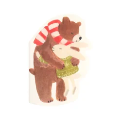Schriftjes & Notitieboeken*DILLE & KAMILLE Notitieblok, papier, knuffelende dieren, 20 x 15 cm