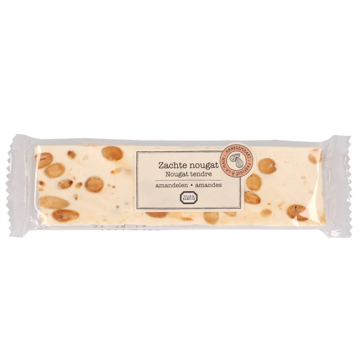 Snoep*DILLE & KAMILLE Nougat amandel, 75 gram