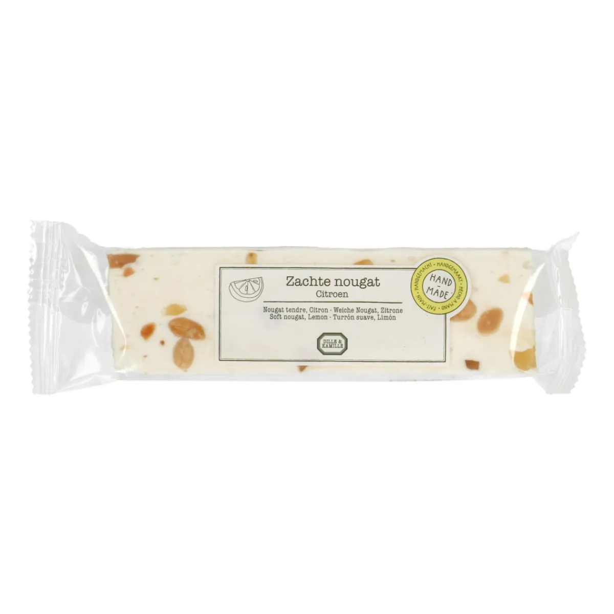 Snoep*DILLE & KAMILLE Nougat citroen, 75 gram