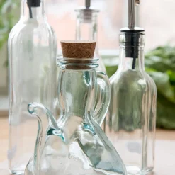 Kannen|Italiaans Koken*DILLE & KAMILLE Olie- of azijnkannetje, groen gerecycled glas , 250 ml