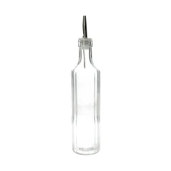 Flessen*DILLE & KAMILLE Oliefles, geribbeld glas, 500 ml