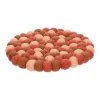 Warm Wonen|Herfst Decoratie*DILLE & KAMILLE Onderzetter rond, vilt, roze, Ø 21 cm