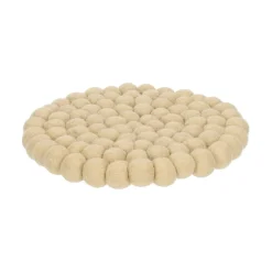 Warm Wonen|Herfst Decoratie*DILLE & KAMILLE Onderzetter, vilt, kiezel, Ø 21 cm