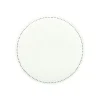 Borden|Serviessets*DILLE & KAMILLE Ontbijtbord met blauwe stip, organisch, porselein, Ø 20 cm