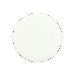 Borden|Serviessets*DILLE & KAMILLE Ontbijtbord met blauwe stip, organisch, porselein, Ø 20 cm