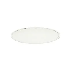 Borden|Serviessets*DILLE & KAMILLE Ontbijtbord met blauwe stip, organisch, porselein, Ø 20 cm