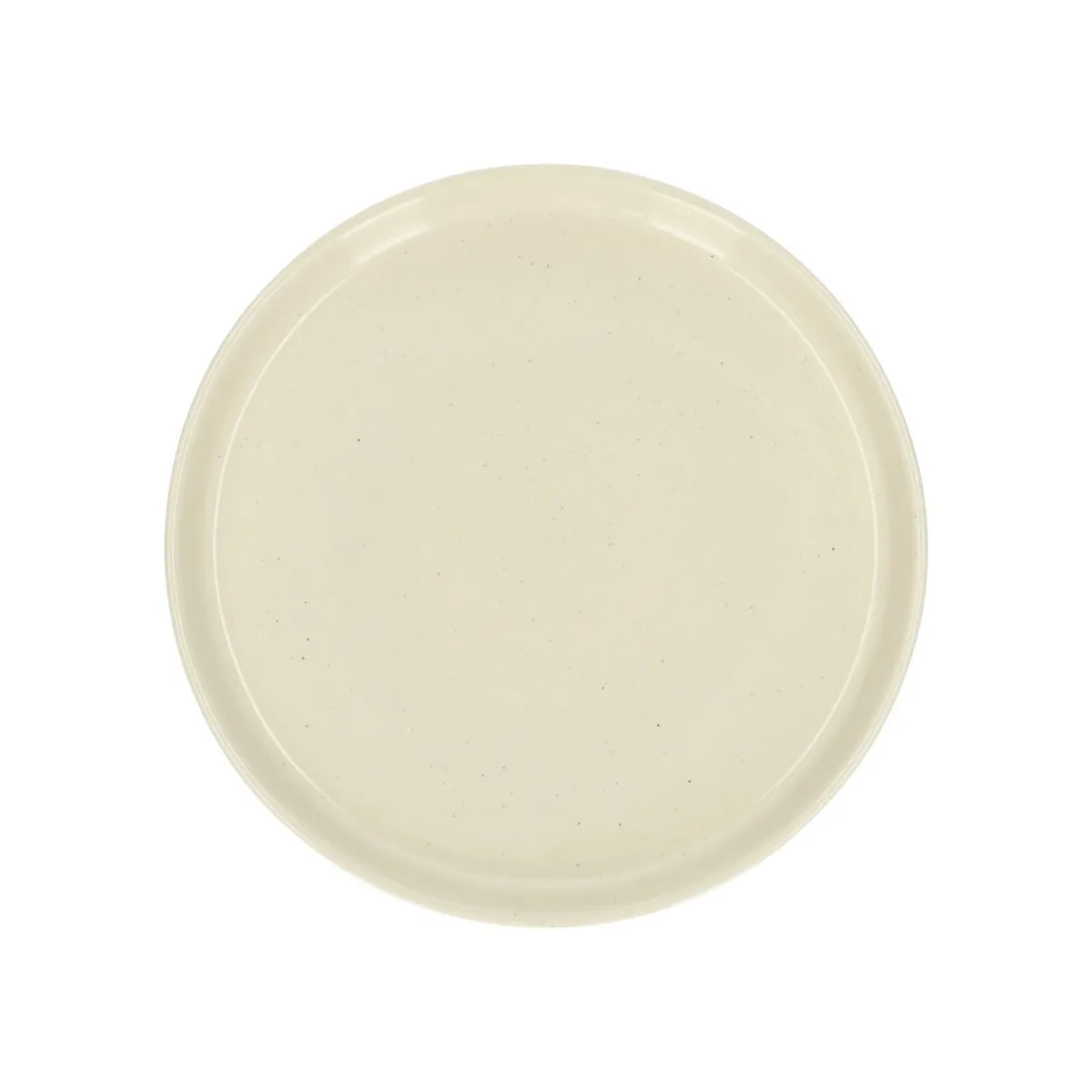 Serviessets|Borden*DILLE & KAMILLE Ontbijtbord, steengoed, beige, spikkel, Ø 20,5 cm