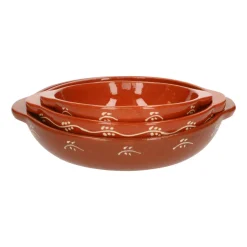 Ovenschalen*DILLE & KAMILLE Ovenschaal met takjes, terracotta, Ø 25 cm