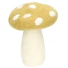 Warm Wonen|Herfst Decoratie*DILLE & KAMILLE Paddenstoel, staand, vilt, geel, ca.12 cm