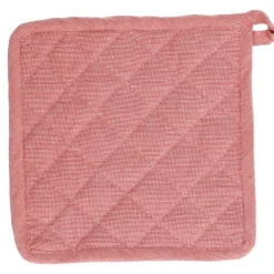 Pannenlappen*DILLE & KAMILLE Pannenlap, bio-katoen, oud roze gemêleerd
