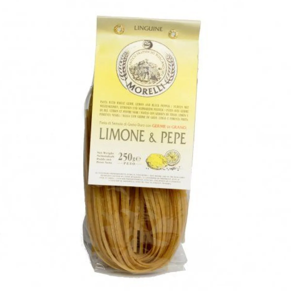 Pasta|Italiaans Koken*DILLE & KAMILLE Pasta, linguine met citroen en peper, 250 gram