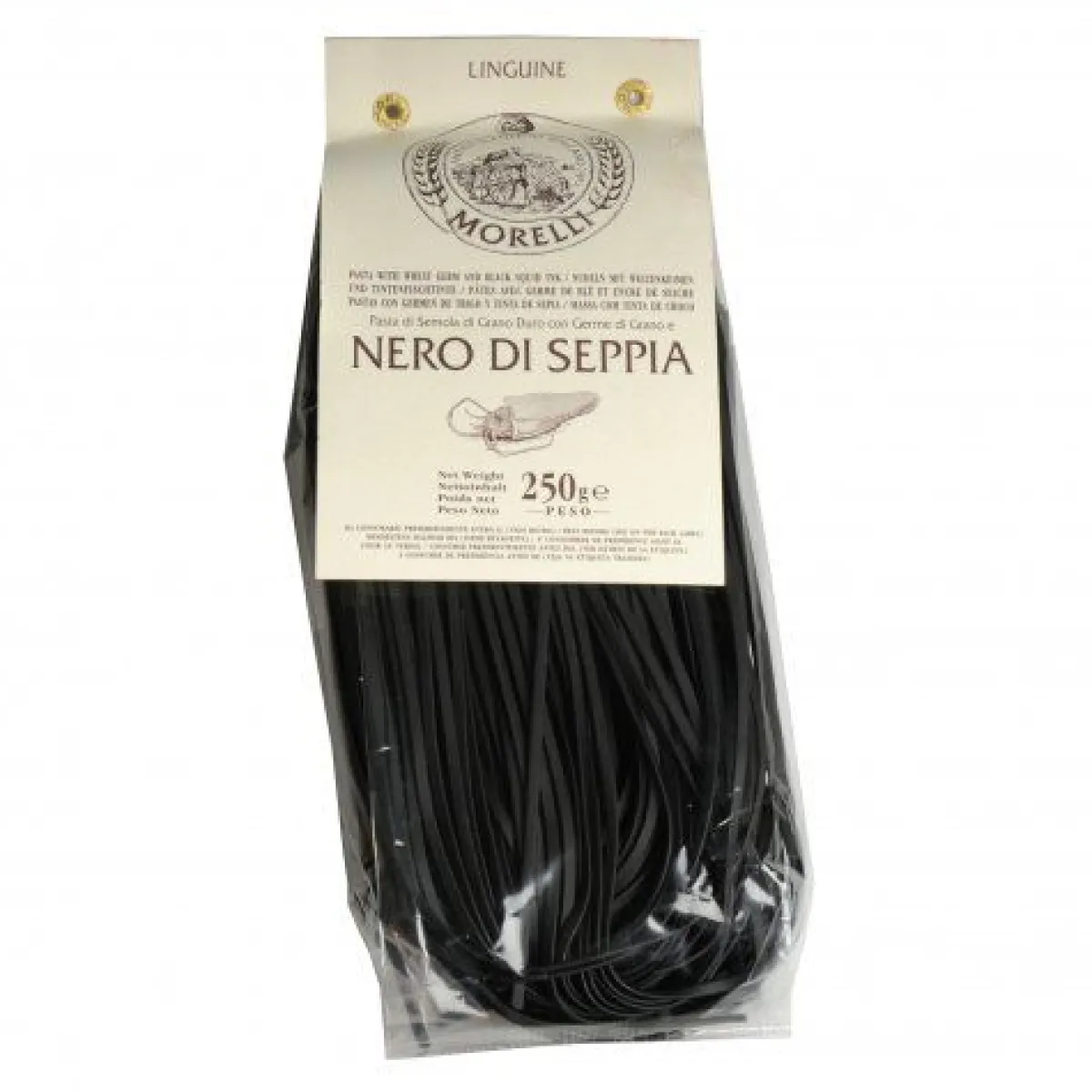 Pasta|Italiaans Koken*DILLE & KAMILLE Pasta, linguine met inktvisinkt, 250 gram