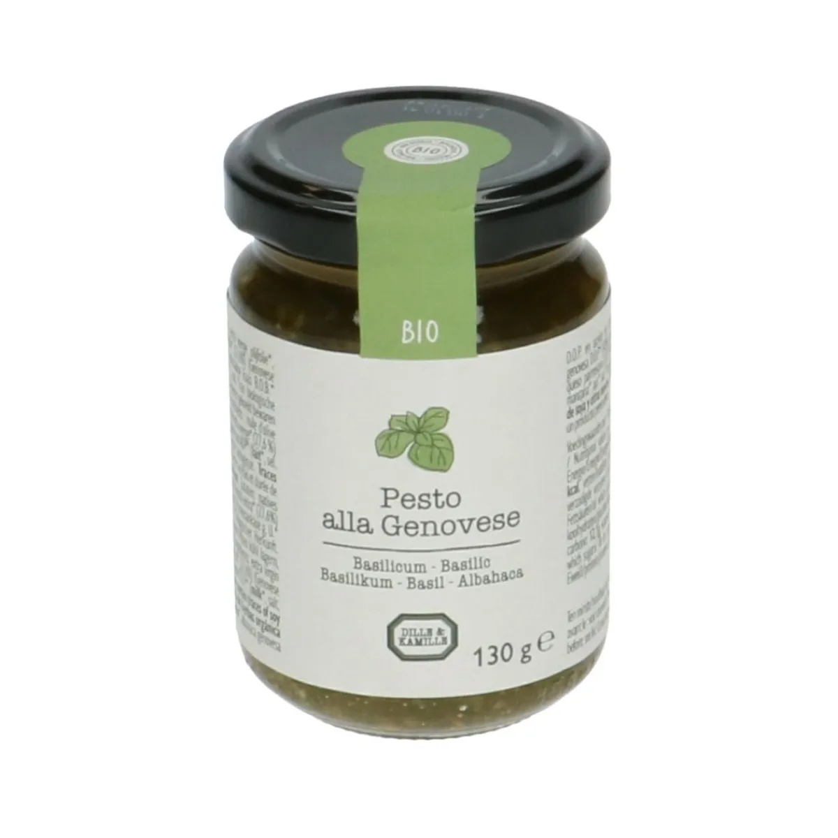 Goed Gevulde Hapjesplank|Dressings*DILLE & KAMILLE Pesto alla genovese, biologisch, 130 gram