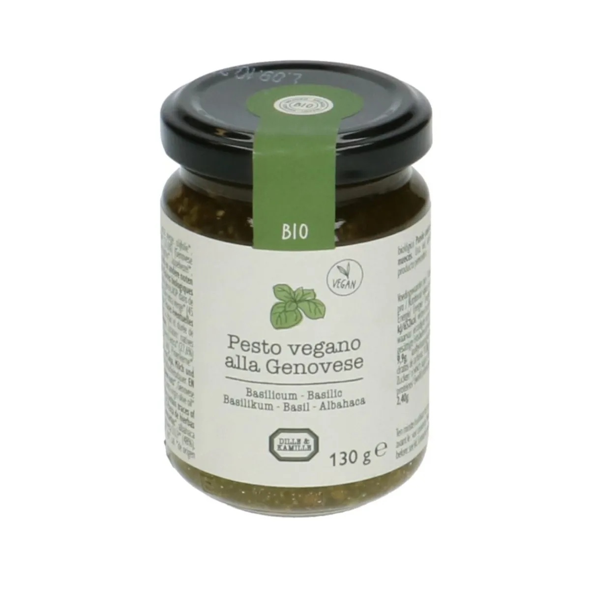 Pesto|Dressings*DILLE & KAMILLE Pesto alla genovese, biologisch, vegan, 130 gram