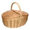 Picknick|Rieten Manden*DILLE & KAMILLE Picknickmand, wilgenteen, ovaal