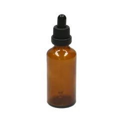Badkameraccessoires|Flessen*DILLE & KAMILLE Pipetflesje, bruin glas, 50 ml