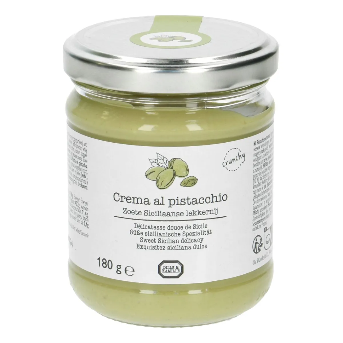 Crème*DILLE & KAMILLE Pistache crème, 180 gram